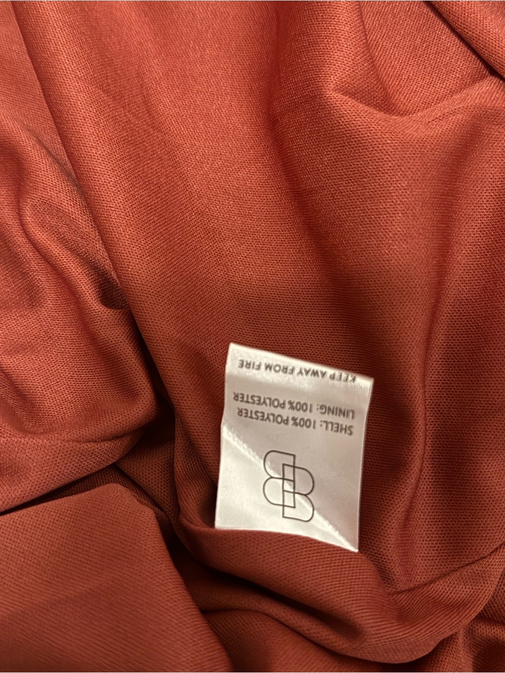 Baltic Born Colette Sweetheart Smocked Chiffon A-Line Midi Dress Terracotta S - Picture 9 of 9
